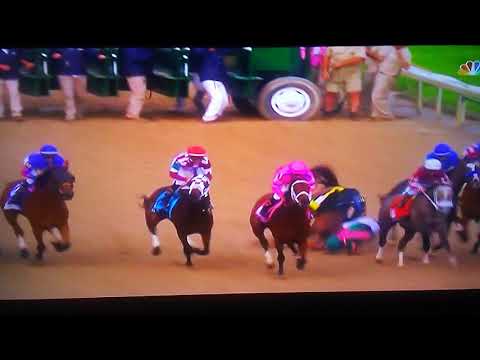 2019 Kentucky Oaks Positive Spirit goes down!
