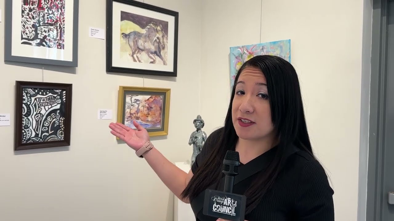 Sylvia Padilla Discusses Her Newest Artwork at the West Orange Art Gallery, West Orange, NJ