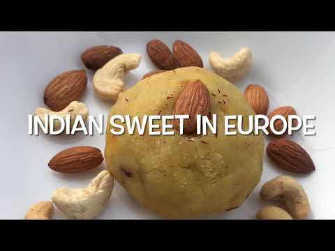 SAFFRON KESARI 🧡  HOW TO MAKE INDIAN SWEET IN EUROPE : 🇱🇹Lithuania