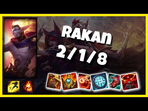 Rakan vs Bard TURKISH Challenger SUPPORT (2/1/8) - v11.3