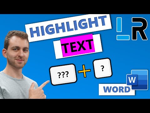 MS Word: Highlight selected text using keyboard shortcut - 1 MINUTE