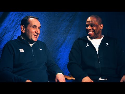 Coach K and Hubert Davis sit down with Grant Hill ahead of first-ever Duke-UNC tournament matchup