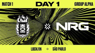 KOI vs. NRG — VCT LOCK//IN — Alpha Bracket Day 1 Map 1
