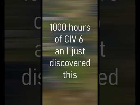 1000 hours of CIV 6 and I discovered this now!? #shorts