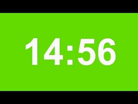 120 minute Green background soccer game clock