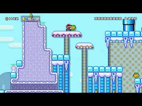 SMM2 - Treasure Hunter : Frozen Ruins - By Elphin (Super Mario Maker 2)