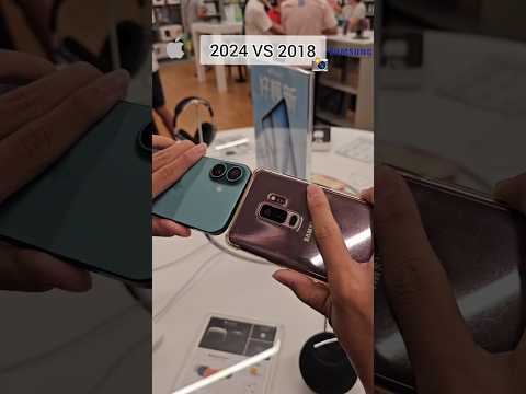 2024 iPhone 16 vs 2018 Samsung Galaxy S9+ Zoom Test #shorts #apple #iphone16 #samsung #trending