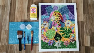 How to sealed quilling art using mod podge