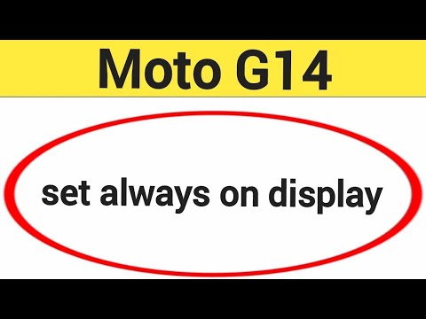 How to set always on display, always on display, Moto G14 me always on display kaise set karen