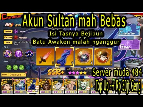 Akun ini sudah Top Up seharga 1 Motor Ninja // Akun Sultan One Punch Man The Stronger Sea Global 484
