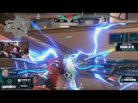 Shroud reacts to Hiko 1v4 clutch|100T Vs Ramb