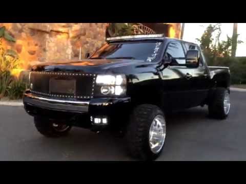 Lifted Silverado on 20x14 fuel forged