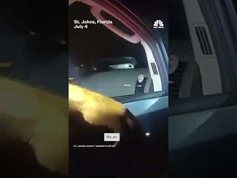 Florida man arrested after caught on video launching fireworks at cars on I-95