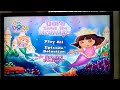 Dora The Explorer Dora Saves The Mermaids 2007 DVD Menu Walkthrough