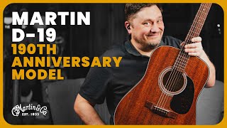 Video thumbnail for Martin D-19 190th Anniversary Guitar - Only 190 Made! (#55/190) | Adirondack Spruce/Mahogany by Tarpley Music