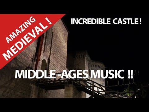 Medieval Music In A Castle ! Night Musicians with Luth Bagpipes and drums ! Hurryken Production Video