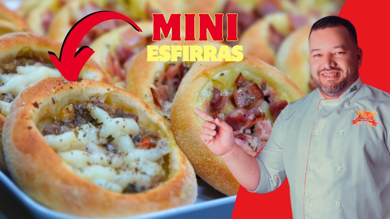 Receita Especial de Mini Esfirra da Padaria Sem Segredos
