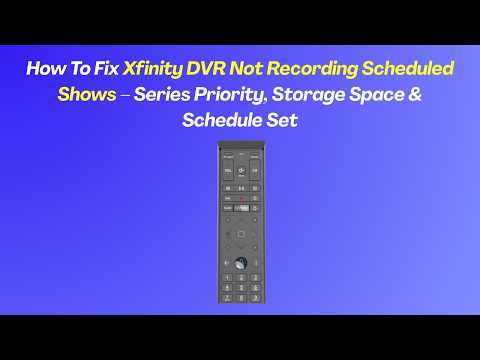 Xfinity Dvr Recording Issues