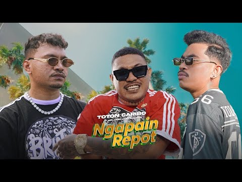 LIRIK NGAPAIN REPOT - TOTON CARIBO Ft. Wizz Baker & Fresly Nikijuluw | Video Lyric