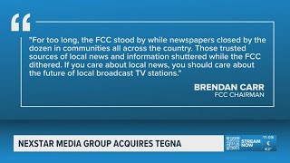 Nexstar closes $6.2 billion acquisition of TEGNA