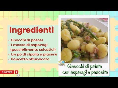 Gnocchi di patate con asparagi e pancetta - Ricetta veloce