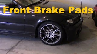 BMW Front Brake Pad Change.  330i ZHP 3 Series.  E46