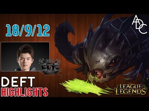 EDG Deft - Kog'Maw AD Carry Highlights - League of Legends #2
