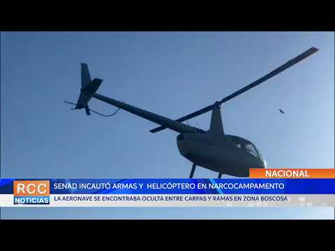 Senad incautó un helicóptero y desarticuló un megacampamento en Amambay