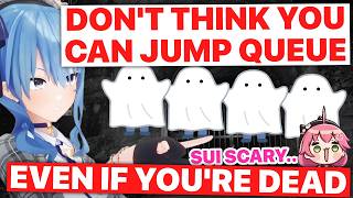Even Ghosts Gotta Line Up To Meet Suisei (Hoshimachi Suisei / Hololive) [Eng Subs]
