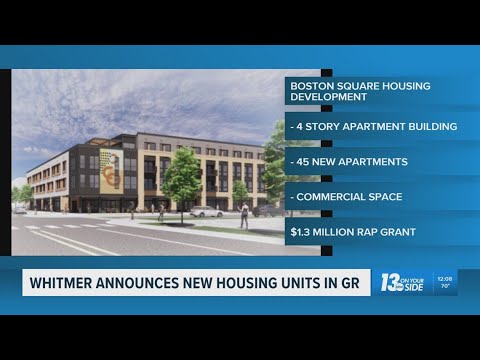 Gov. Whitmer announces new housing units in Grand Rapids