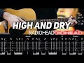 Radiohead - High and Dry (Guitar lesson with TAB)