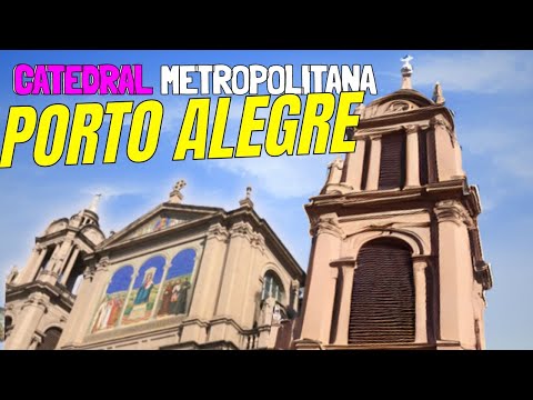 Caminhando pela Praça e Igreja Matriz de Porto Alegre | Catedral Madre de Deus, Centro Histórico