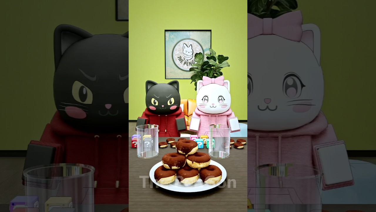 Cute 😻 미스터리 박스와 도넛 🎁🍩 #funny #prank