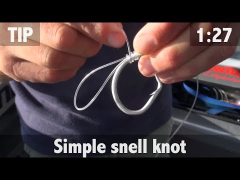 SIMLPE WAY OF TYING A SNELL KNOT