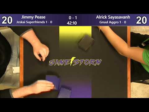 Jimmy Pease (Jeskai Superfriends) vs Alrick Sayasavanh (Gruul Aggro) - Friday Night Standard 5/24/19