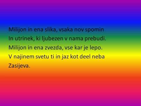 Milijon in ena slika – z besedilom