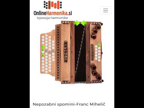 Nepozabni spomini Franc Mihelič onlineharmonika si