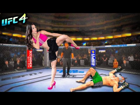 Old Bruce Lee vs. Leila (EA sports UFC 4)