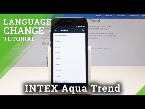 INTEX Aqua Trend Change Language Instructions