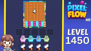 Pixel Flow Level 1450 Solution Walkthrough