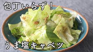 【5分で簡単】うま塩キャベツのレシピ！旨塩だれが絡むシャキシャキ食感