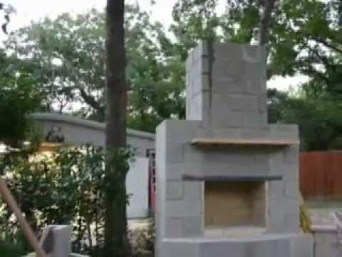 image-Can you build an outdoor fireplace out of cinder blocks?
