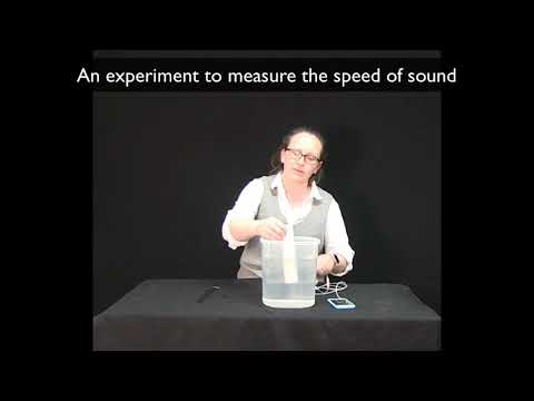 Speed of sound experiment