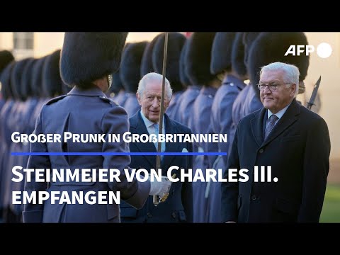 Großer Prunk: Steinmeier von Charles III. empfangen | AFP