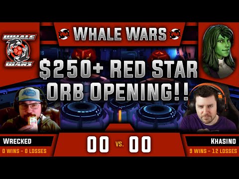 $250+ Red Star Orb Opening!! - Whale Wars (S03E01) vs. Wrecked! - MARVEL Strike Force - MSF