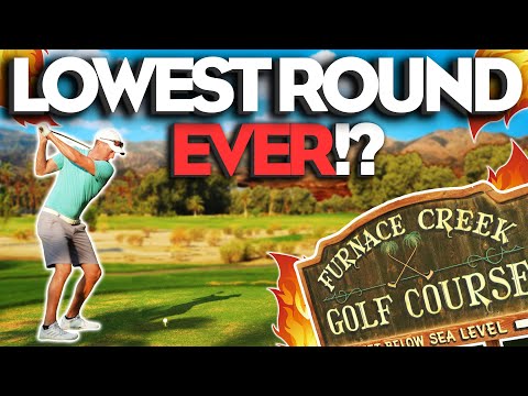 Playing Golf In Death Valley! | Course Vlog | Front 9 Furnace Creek Golf Course | Part 1