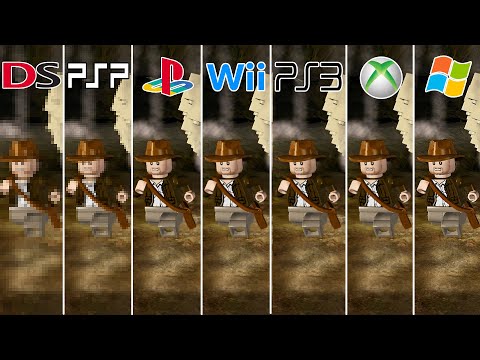 Lego Indiana Jones (2008) DS vs PSP vs PS2 vs Wii vs PS3 vs XBOX 360 vs PC
