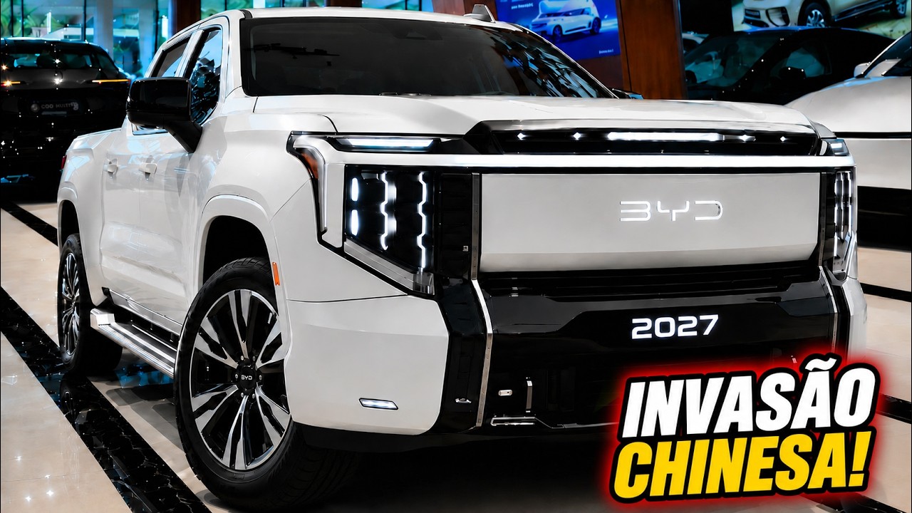 VÃO TOMAR O TOPO? 7 CAMINHONETES CHINESAS QUE VÃO BATER DE FRENTE COM A HILUX EM 2026-2027