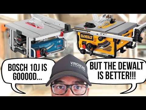 Bosch GTS10J vs DeWALT DWE7492 Table Saw Review