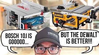 Bosch GTS10J vs DeWALT DWE7492 Table Saw Review